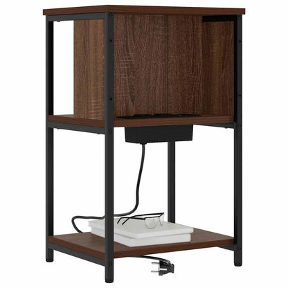 Armadio da Notte Rovere Marrone 38 x 31 x 61 cm | homemem39