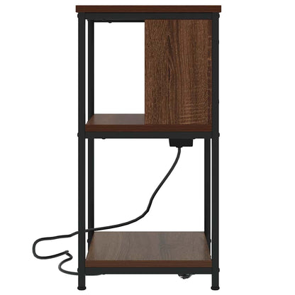 Armadio da Notte Rovere Marrone 38 x 31 x 61 cm | homemem39