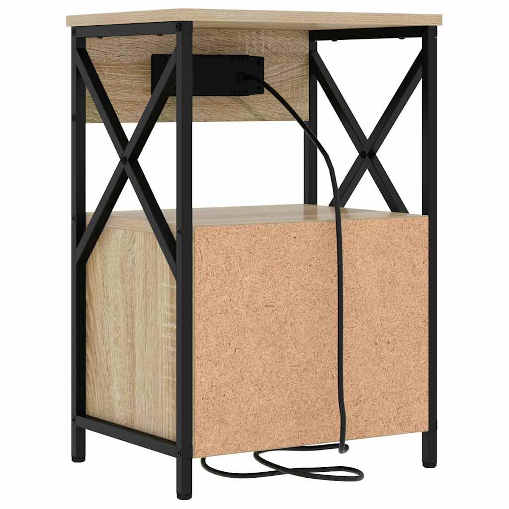 Armadio da Notte con cassetto Rovere Sonoma 40 x 31 x 60 cm