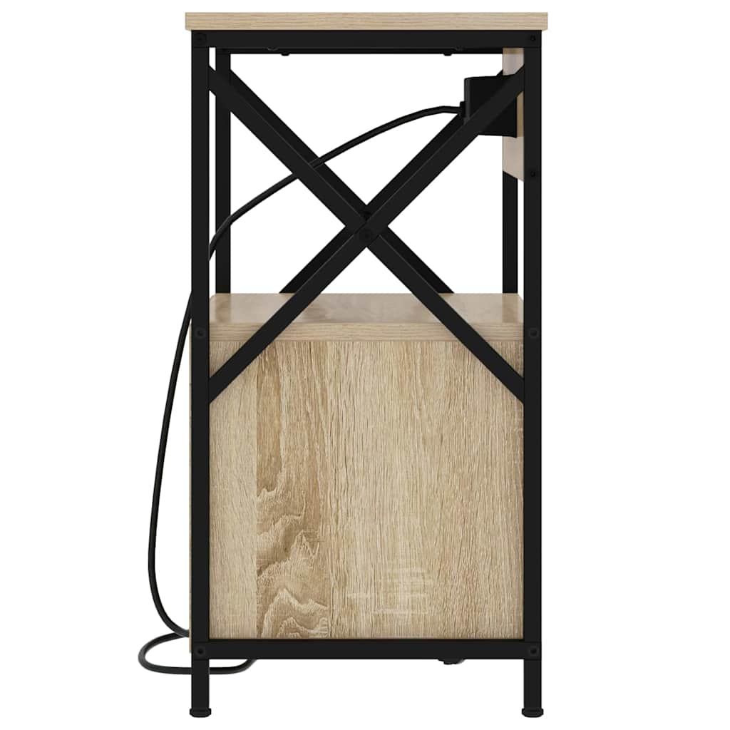 Armadio da Notte con cassetto Rovere Sonoma 40 x 31 x 60 cm | homemem39