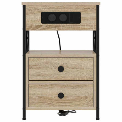 Armadio da Notte 2 pcs Rovere Sonoma 40 x 31 x 60 cm