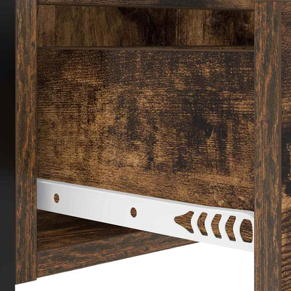 Armadio da Notte Rovere fumé 40 x 31 x 60 cm Legno multistrato