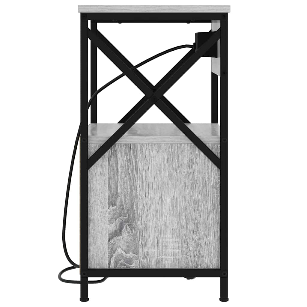 Armadio da Notte 2 pcs Grigio Sonoma 40 x 31 x 60 cm | homemem39