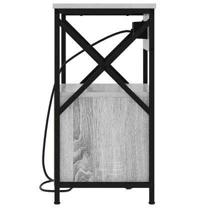 Armadio da Notte 2 pcs Grigio Sonoma 40 x 31 x 60 cm | homemem39