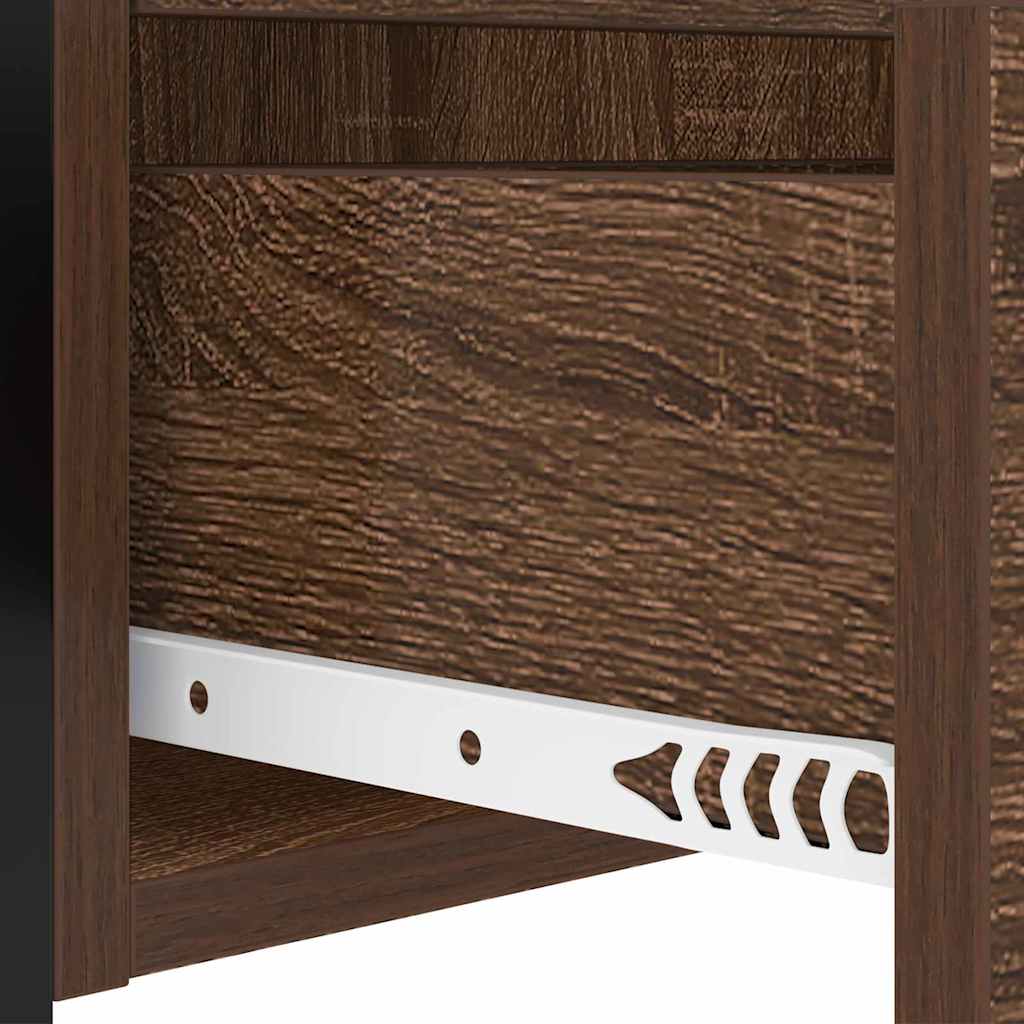 Armadio da Notte con cassetto Rovere Marrone 40 x 31 x 60 cm | homemem39