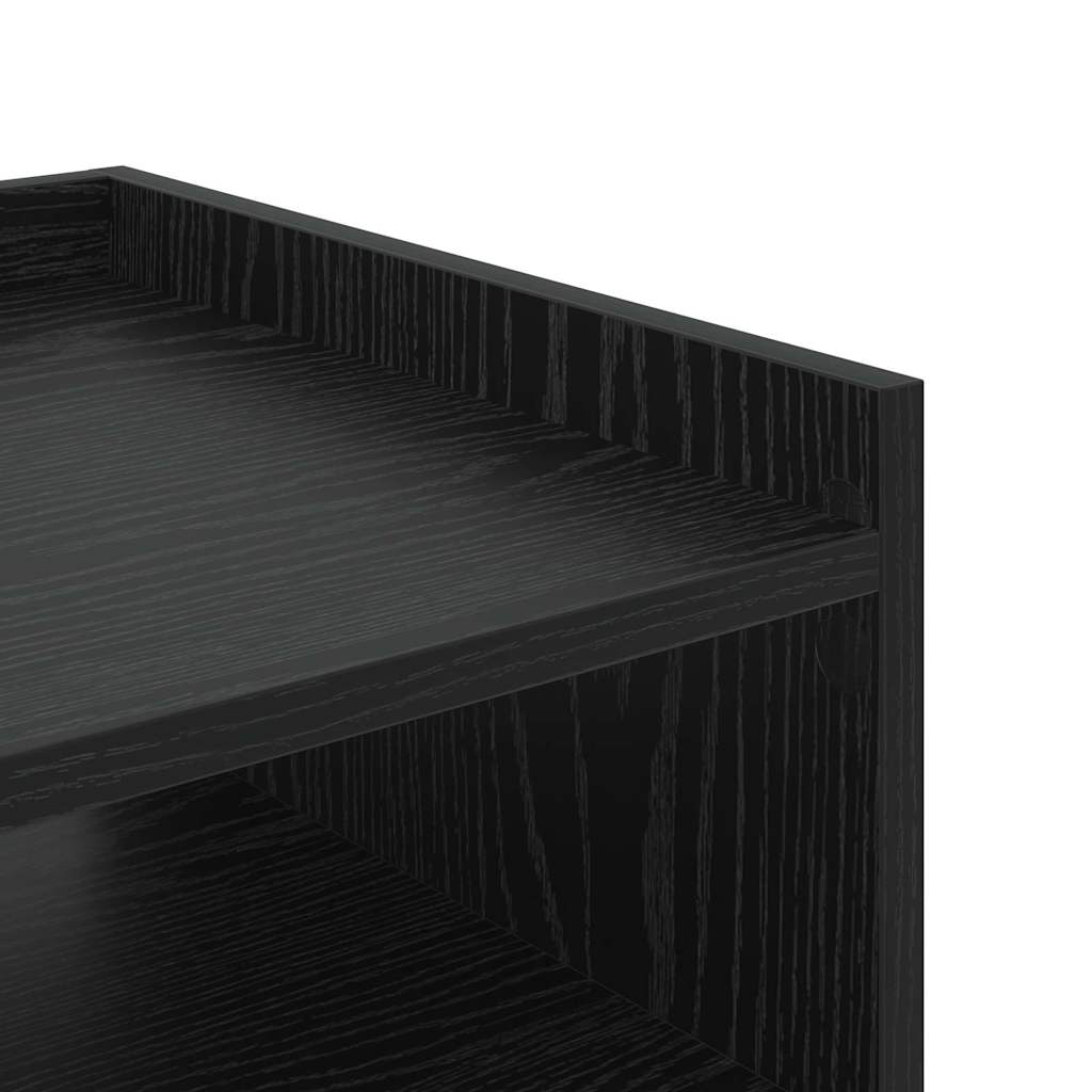 Armadio da Notte 2 pcs Rovere Nero 40 x 40 x 61 cm | homemem39