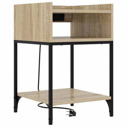 Armadio da Notte con lo scaffale Rovere Sonoma 40 x 40 x 61 cm