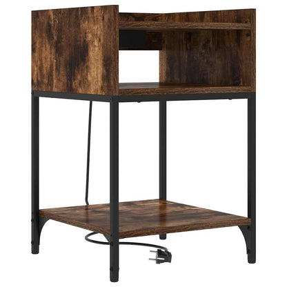 Armadio da Notte 2 pcs Rovere fumé 40 x 40 x 61 cm | homemem39