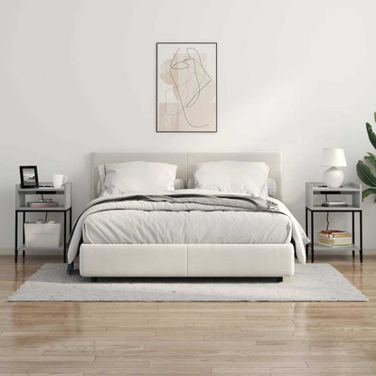 Armadio da Notte 2 pcs Grigio Sonoma 40 x 40 x 61 cm
