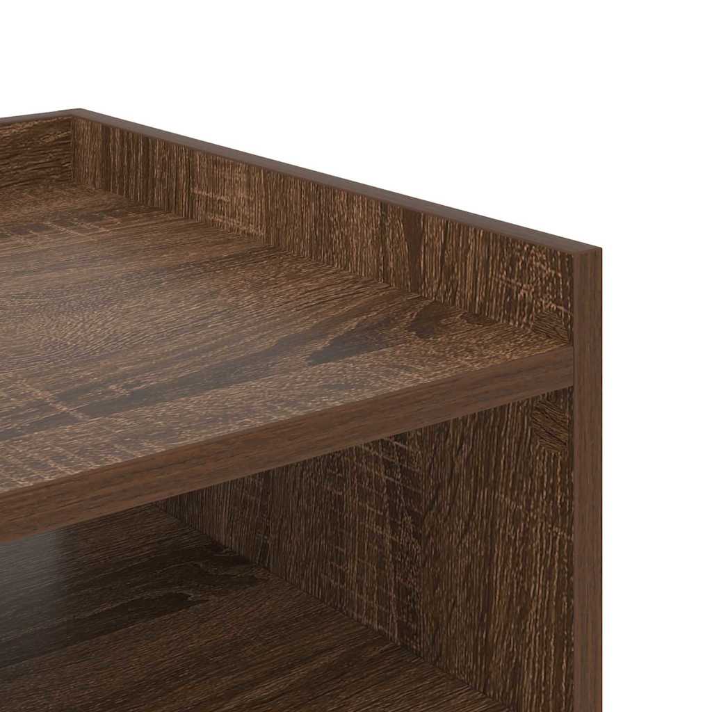 Armadio da Notte con lo scaffale Rovere Marrone 40 x 40 x 61 cm | homemem39