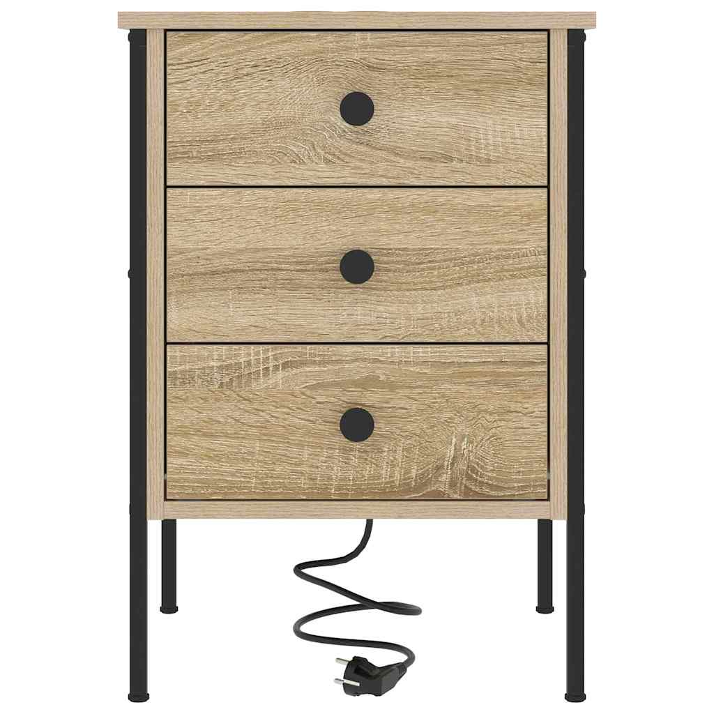 Armadio da Notte con cassetto Rovere Sonoma 42 x 41 x 61 cm