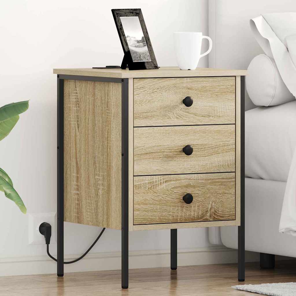 Armadio da Notte 2 pcs Rovere Sonoma 42 x 41 x 61 cm | homemem39