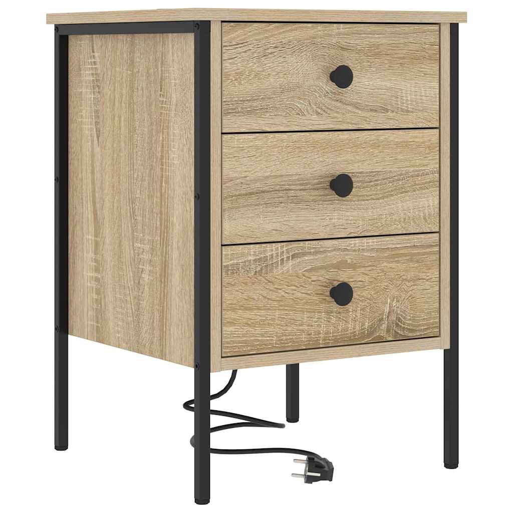 Armadio da Notte 2 pcs Rovere Sonoma 42 x 41 x 61 cm | homemem39