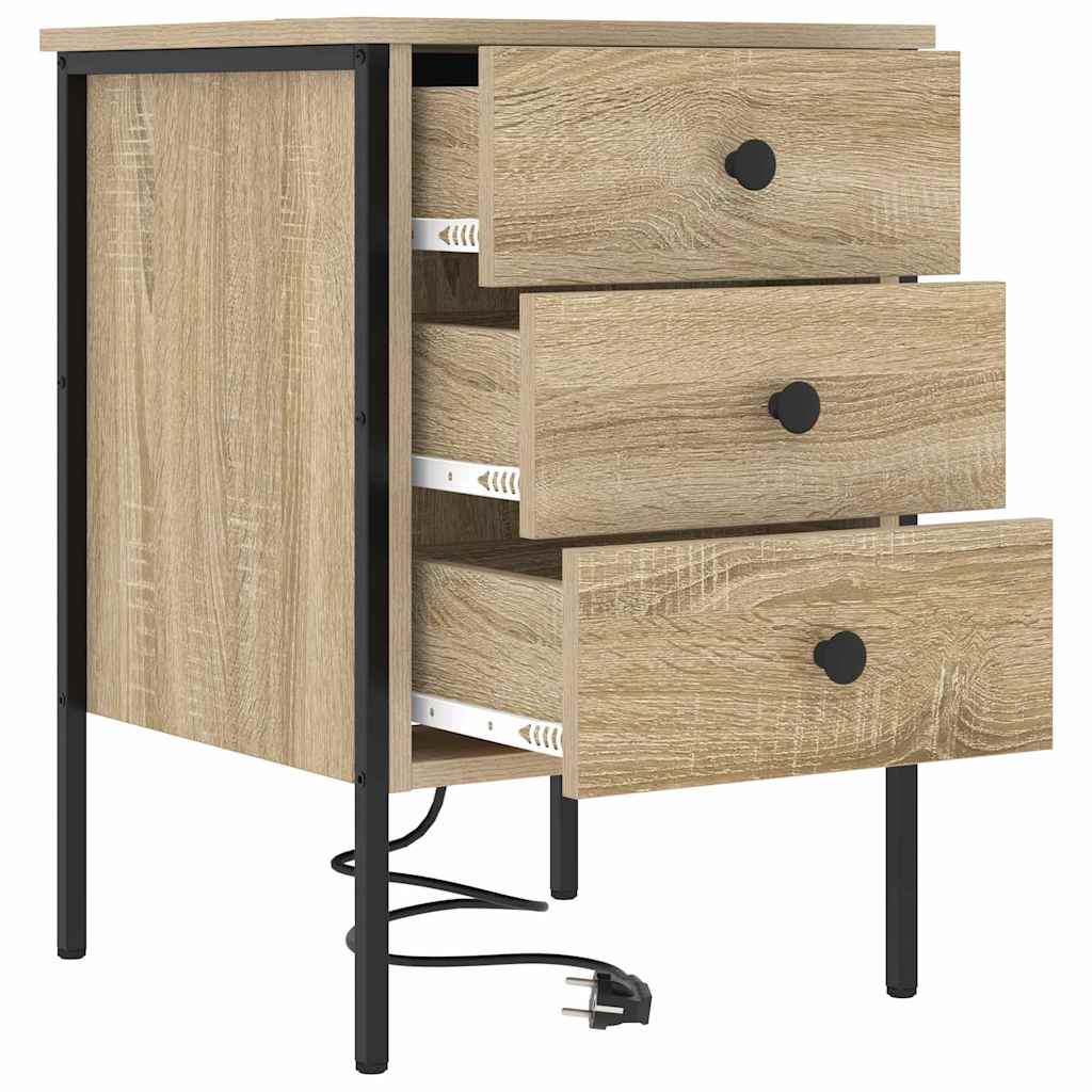 Armadio da Notte 2 pcs Rovere Sonoma 42 x 41 x 61 cm | homemem39