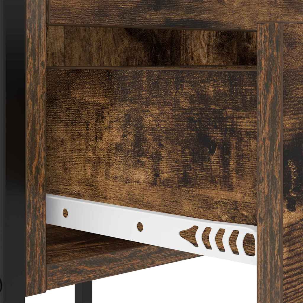Armadio da Notte Rovere fumé 42 x 41 x 61 cm Legno multistrato | homemem39