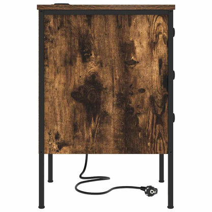 Armadio da Notte Rovere fumé 42 x 41 x 61 cm Legno multistrato