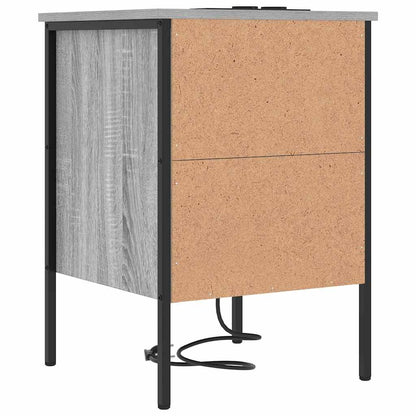 Armadio da Notte con cassetto Grigio Sonoma 42 x 41 x 61 cm | homemem39