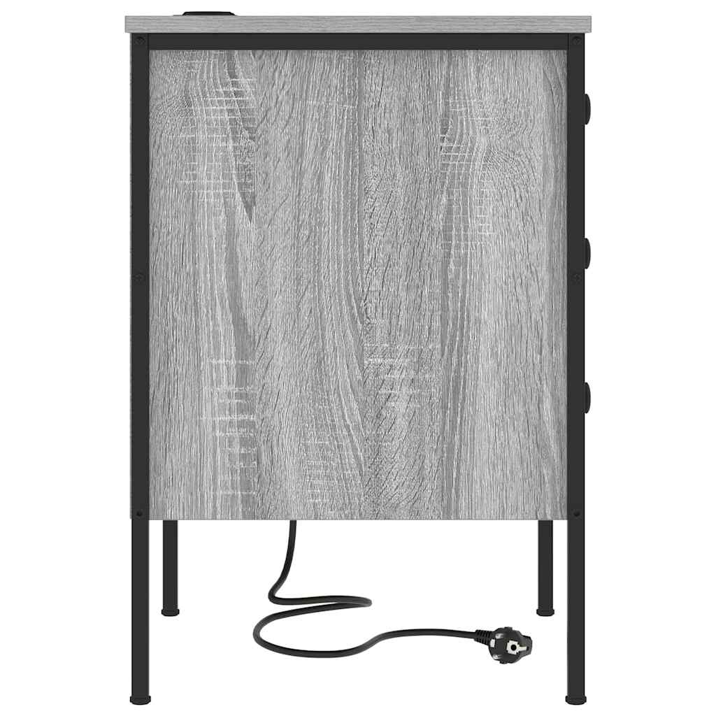 Armadio da Notte con cassetto Grigio Sonoma 42 x 41 x 61 cm | homemem39