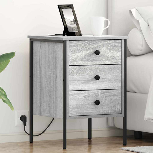 Armadio da Notte 2 pcs Grigio Sonoma 42 x 41 x 61 cm | homemem39