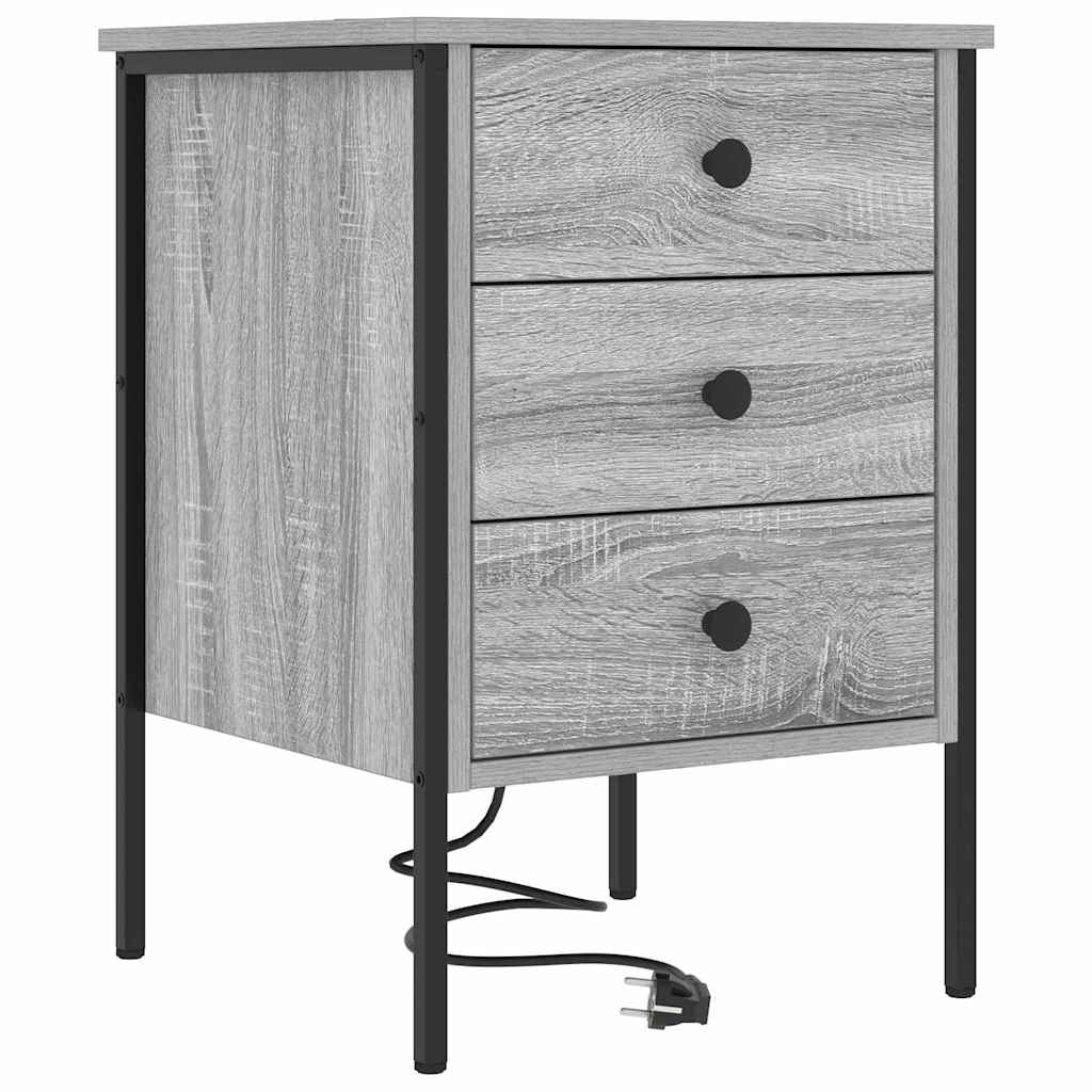 Armadio da Notte 2 pcs Grigio Sonoma 42 x 41 x 61 cm | homemem39
