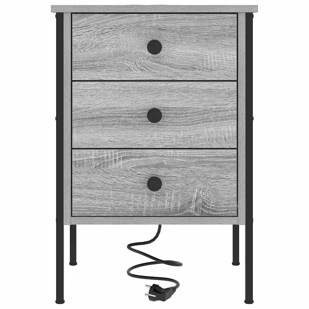 Armadio da Notte 2 pcs Grigio Sonoma 42 x 41 x 61 cm | homemem39