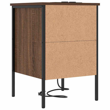 Armadio da Notte con cassetto Rovere Marrone 42 x 41 x 61 cm | homemem39
