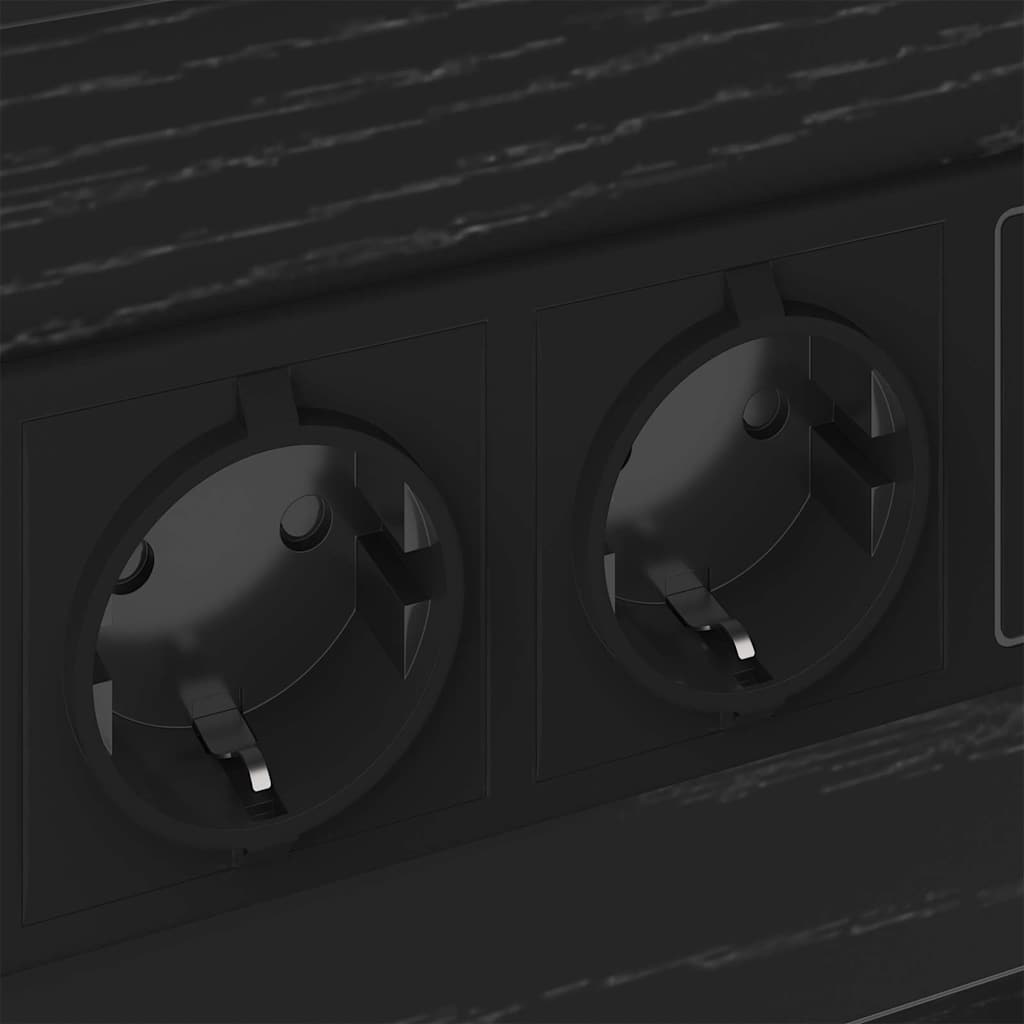 Armadio da Notte con cassetto 2 pcs Rovere Nero 40 x 31 x 60 cm | homemem39