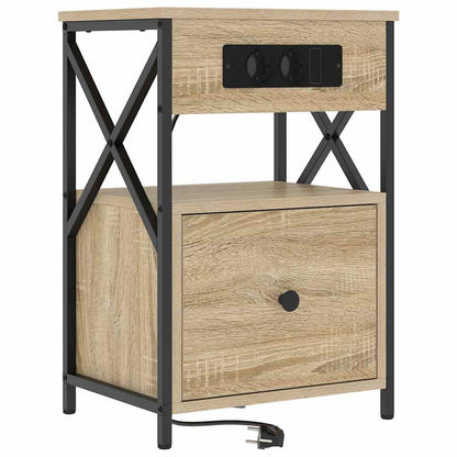 Armadio da Notte con cassetto Rovere Sonoma 40 x 31 x 60 cm