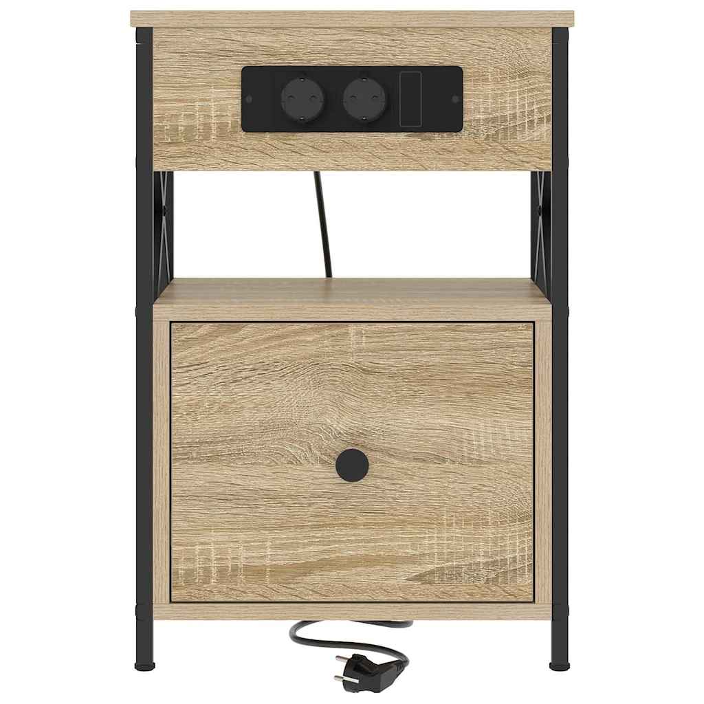 Armadio da Notte con cassetto Rovere Sonoma 40 x 31 x 60 cm