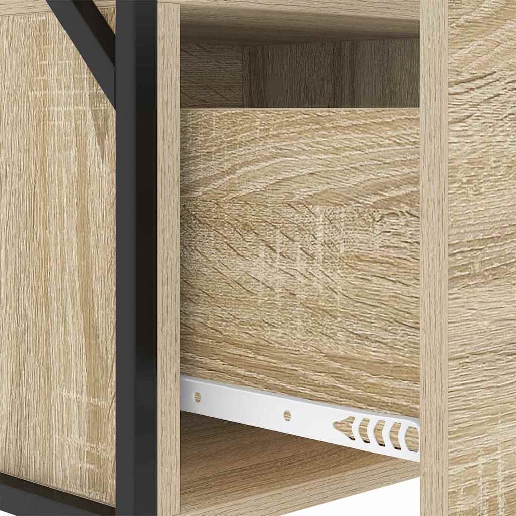 Armadio da Notte 2 pcs Rovere Sonoma 40 x 31 x 60 cm