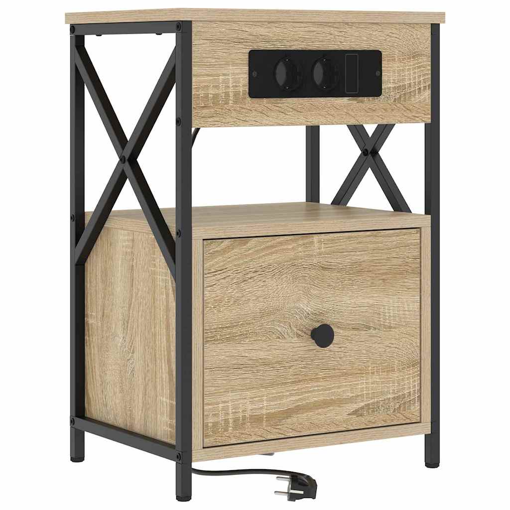 Armadio da Notte 2 pcs Rovere Sonoma 40 x 31 x 60 cm