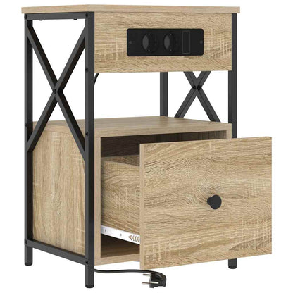 Armadio da Notte 2 pcs Rovere Sonoma 40 x 31 x 60 cm