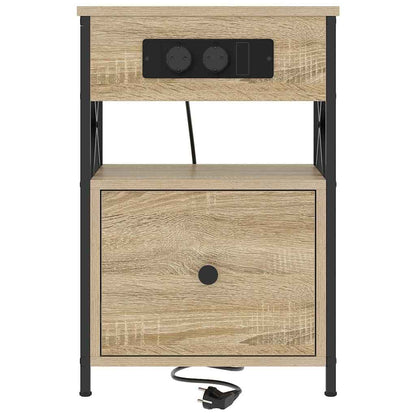 Armadio da Notte 2 pcs Rovere Sonoma 40 x 31 x 60 cm