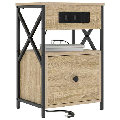 Armadio da Notte 2 pcs Rovere Sonoma 40 x 31 x 60 cm