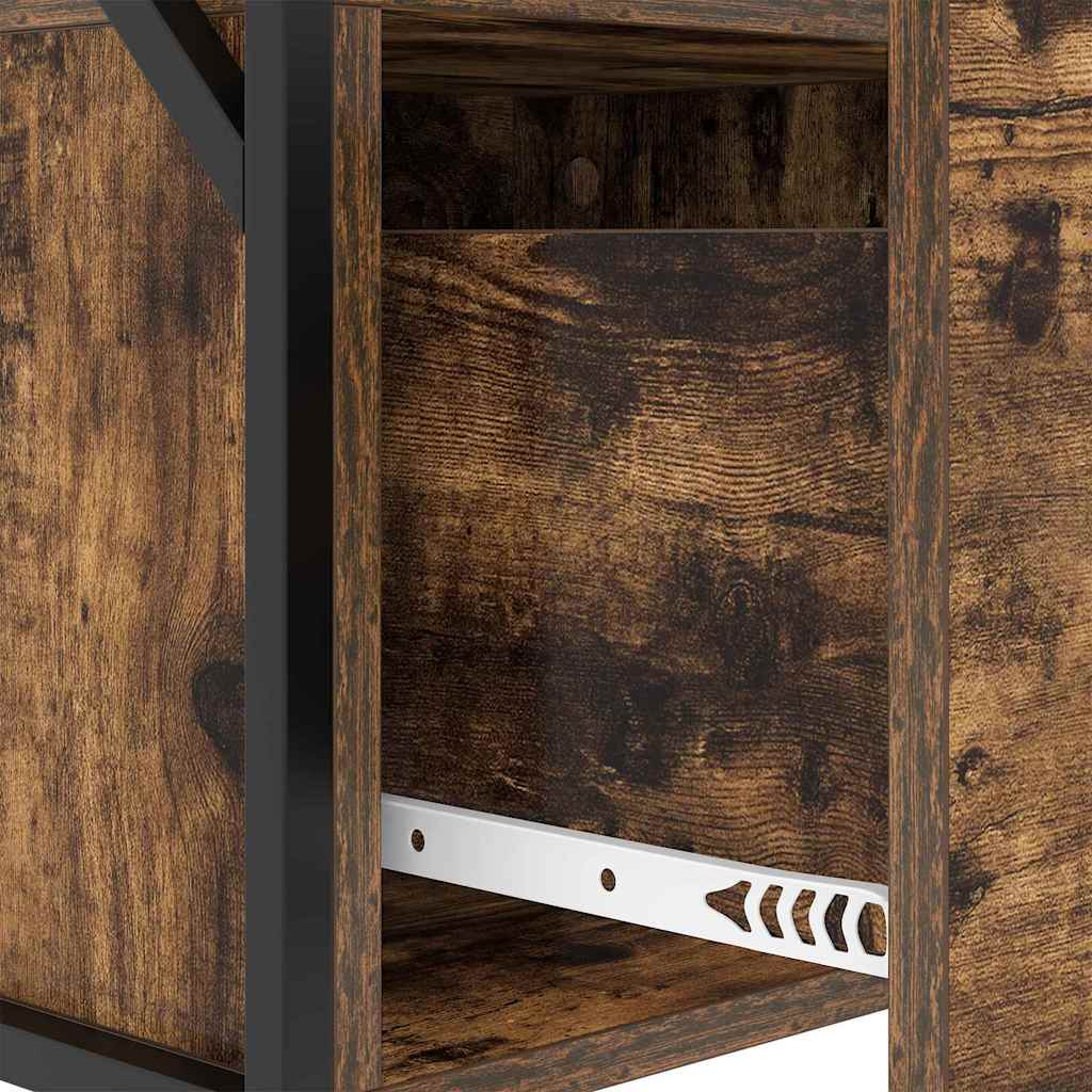 Armadio da Notte Rovere fumé 40 x 31 x 60 cm Legno multistrato