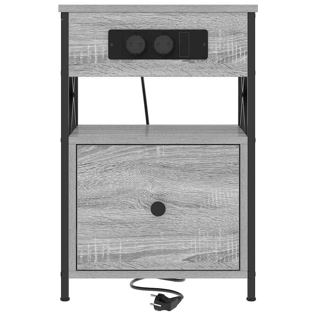 Armadio da Notte con cassetto Grigio Sonoma 40 x 31 x 60 cm | homemem39