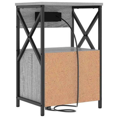 Armadio da Notte 2 pcs Grigio Sonoma 40 x 31 x 60 cm | homemem39