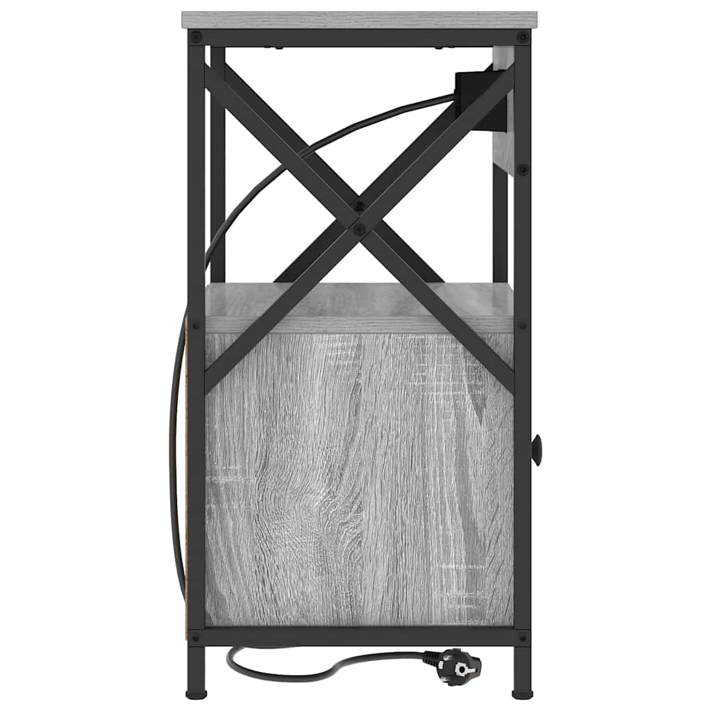 Armadio da Notte 2 pcs Grigio Sonoma 40 x 31 x 60 cm | homemem39