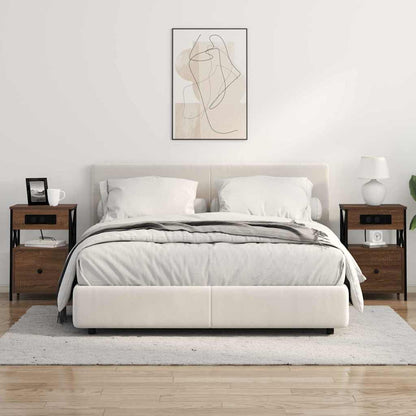 Armadio da Notte 2 pcs Rovere Marrone 40 x 31 x 60 cm | homemem39