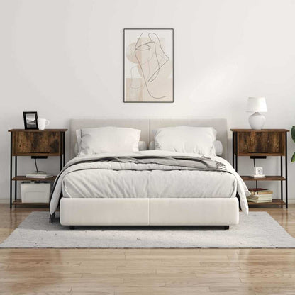 Armadio da Notte Rovere fumé 55 x 31 x 76 cm Legno multistrato | homemem39