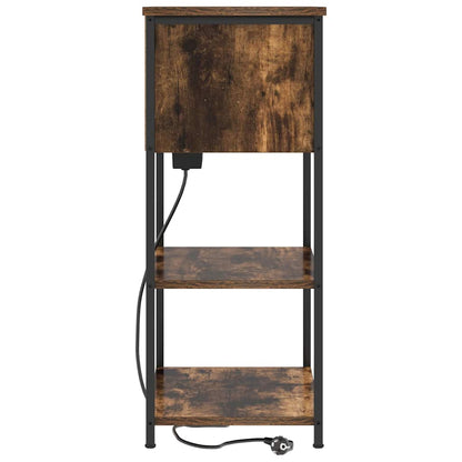 Armadio da Notte Rovere fumé 55 x 31 x 76 cm Legno multistrato | homemem39