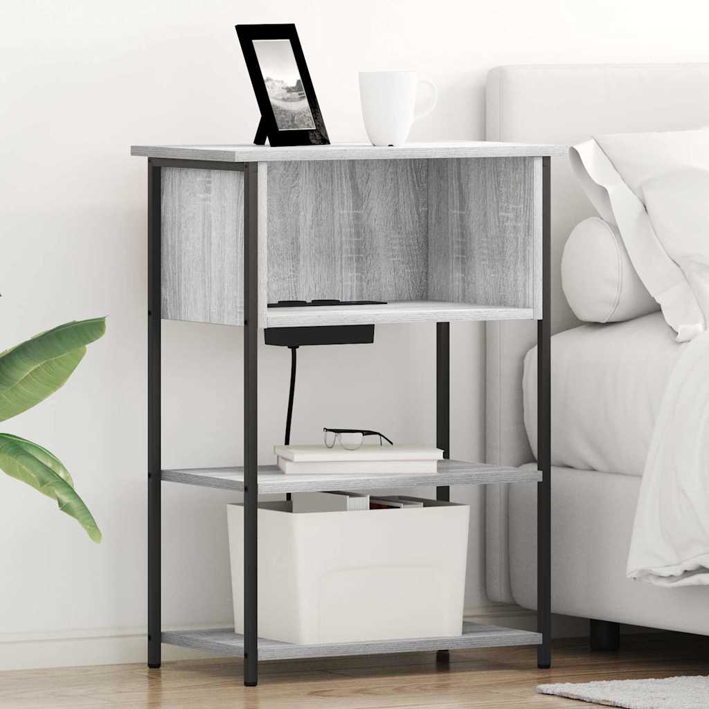Armadio da Notte Grigio Sonoma 55 x 31 x 76 cm | homemem39