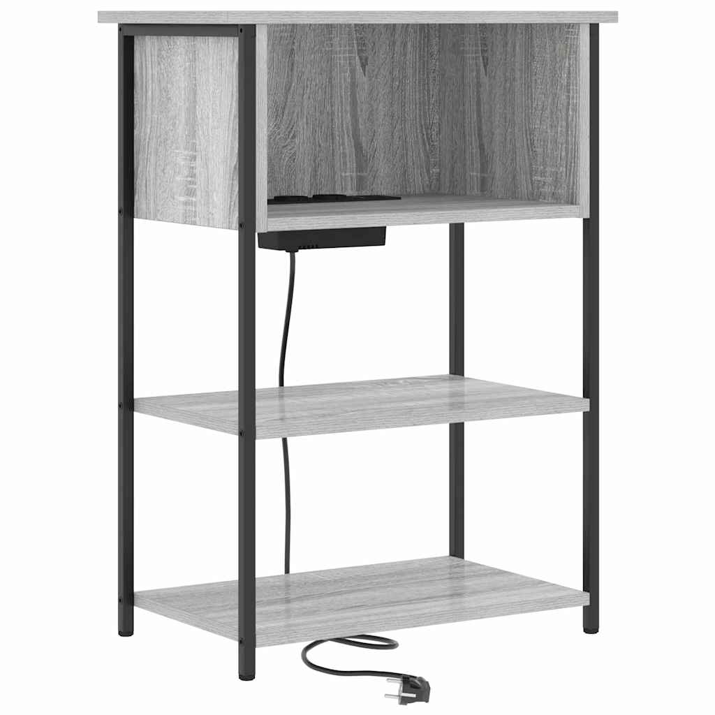 Armadio da Notte Grigio Sonoma 55 x 31 x 76 cm | homemem39