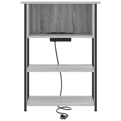 Armadio da Notte Grigio Sonoma 55 x 31 x 76 cm