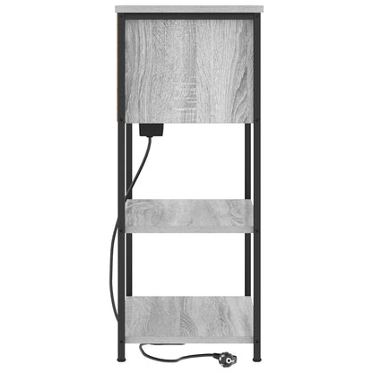 Armadio da Notte Grigio Sonoma 55 x 31 x 76 cm | homemem39
