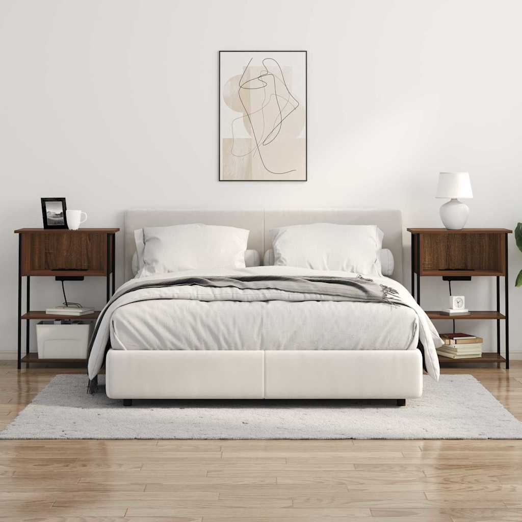 Armadio da Notte Rovere Marrone 55 x 31 x 76 cm | homemem39