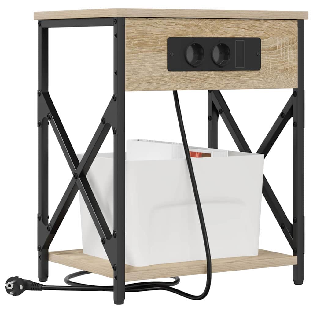 Armadio da Notte Rovere Sonoma 41 x 31 x 51 cm | homemem39
