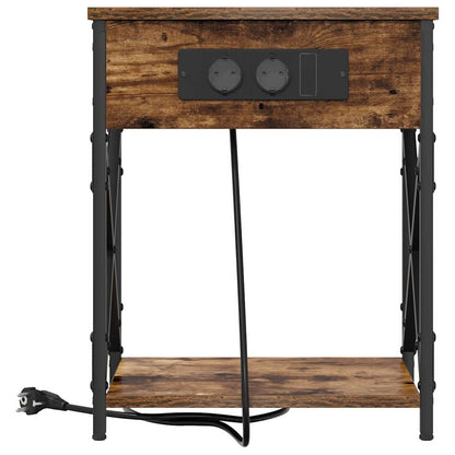 Armadio da Notte Rovere fumé 41 x 31 x 51 cm Legno multistrato | homemem39