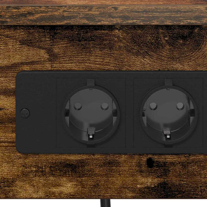 Armadio da Notte 2 pcs Rovere fumé 41 x 31 x 51 cm | homemem39