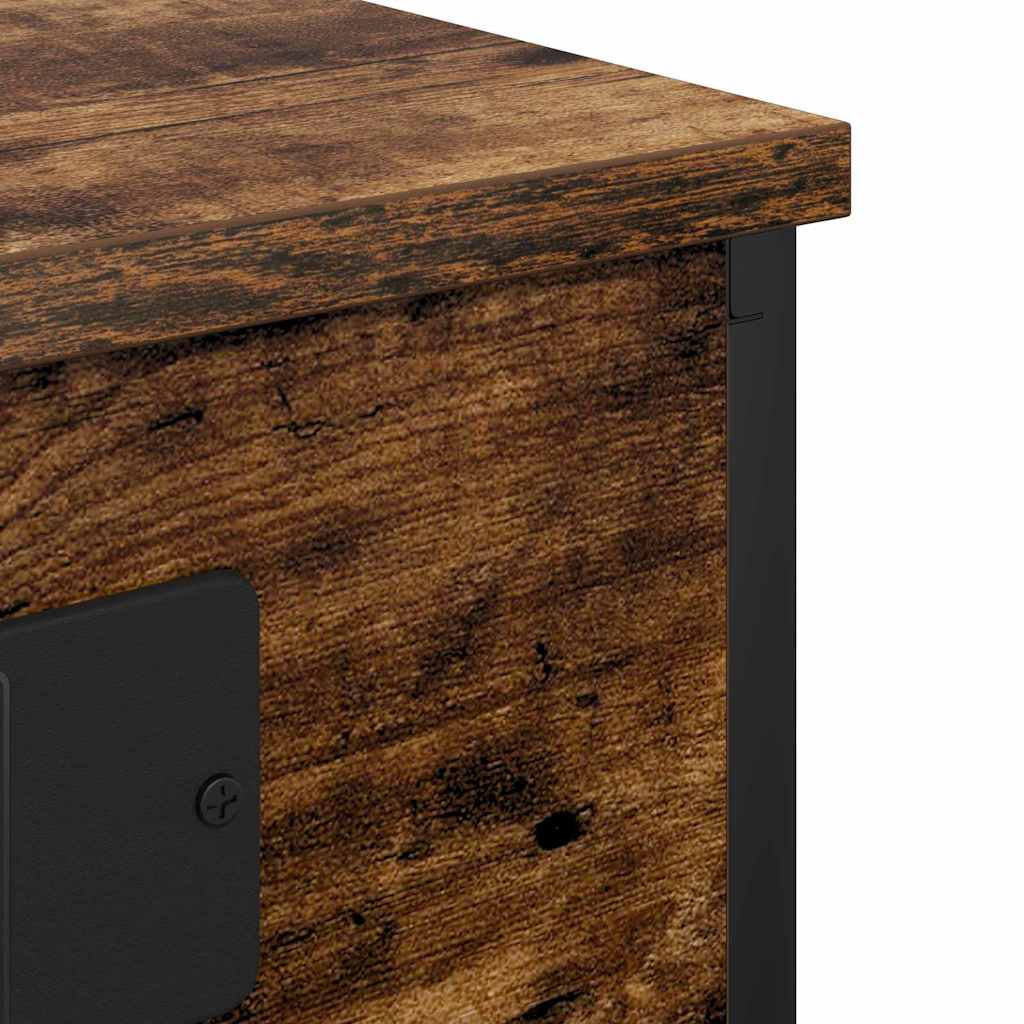 Armadio da Notte 2 pcs Rovere fumé 41 x 31 x 51 cm | homemem39